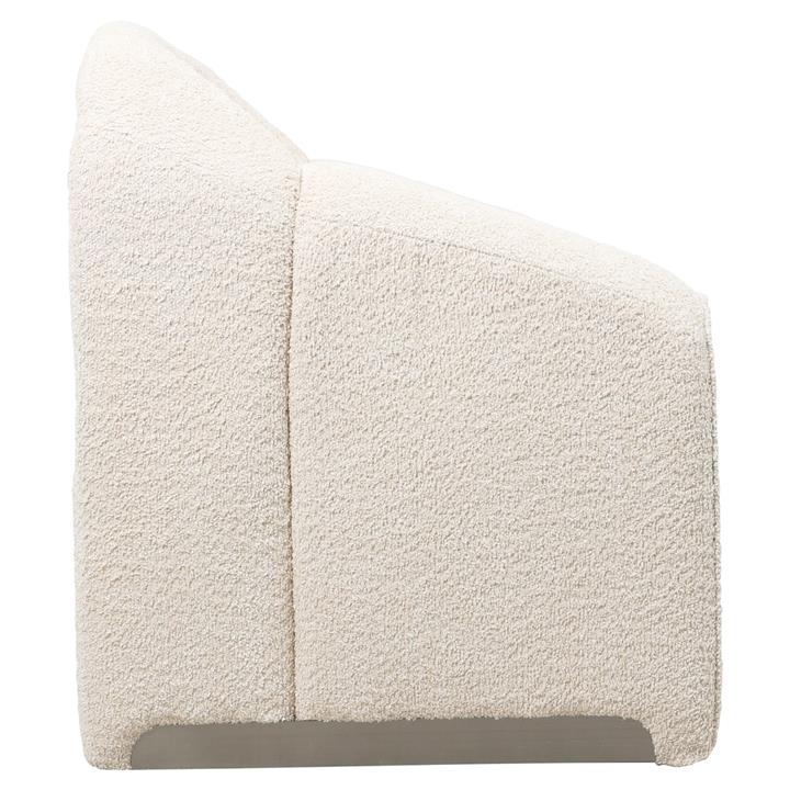 ARMCHAIR SPINER HM9599.06 ECRU BOUCLE FABRIC 81x64x74Hcm.
