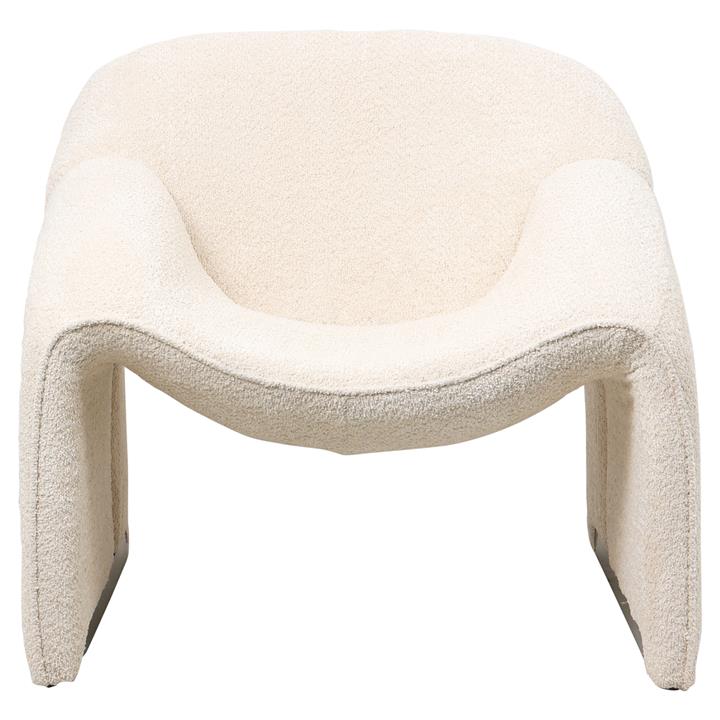 ARMCHAIR SPINER HM9599.06 ECRU BOUCLE FABRIC 81x64x74Hcm.