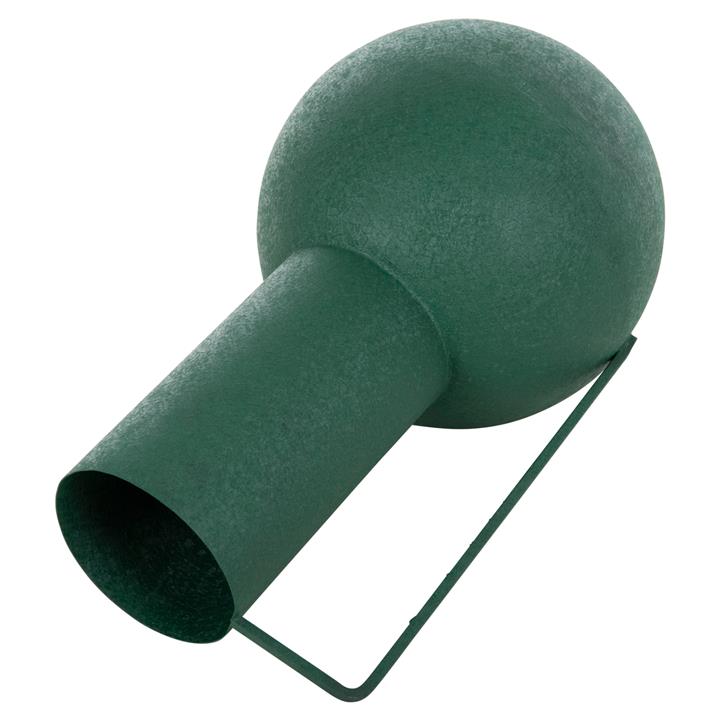 DECORATIVE VASE FLAGON HM4260.03 METAL IN GREEN Φ26x45Hcm.