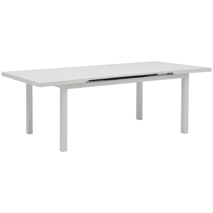 DINING ALUMINUM TABLE KRINTER HM6062.01 WHITE- EXPANDABLE 240/180Χ100Χ77Hcm