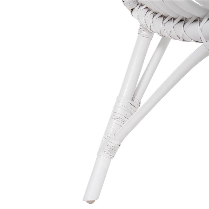 CHAIR FOR OUTDOORS CELLION HM9812.03 RATTAN POLES IN WHITE COLOR 76x72x83Hcm.