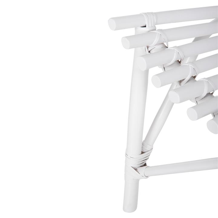 CHAIR FOR OUTDOORS CELLION HM9812.03 RATTAN POLES IN WHITE COLOR 76x72x83Hcm.