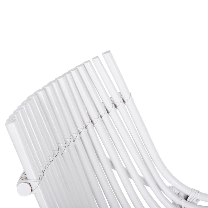 CHAIR FOR OUTDOORS CELLION HM9812.03 RATTAN POLES IN WHITE COLOR 76x72x83Hcm.