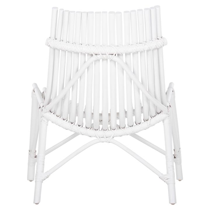 CHAIR FOR OUTDOORS CELLION HM9812.03 RATTAN POLES IN WHITE COLOR 76x72x83Hcm.