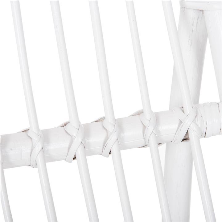 ARMCHAIR GRINN HM9815.03 RATTAN RODS IN WHITE COLOR 56.5x73.5x79.5H cm.