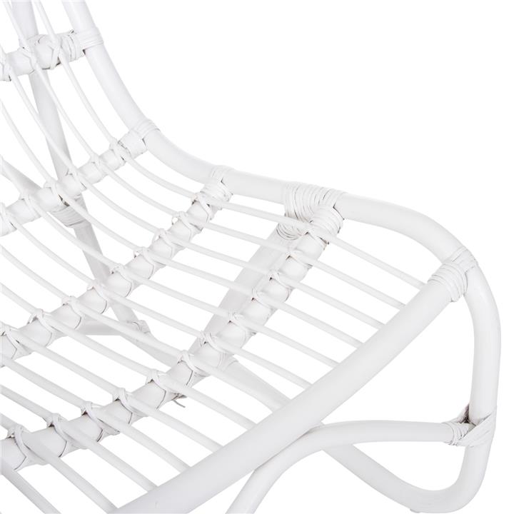 ARMCHAIR GRINN HM9815.03 RATTAN RODS IN WHITE COLOR 56.5x73.5x79.5H cm.