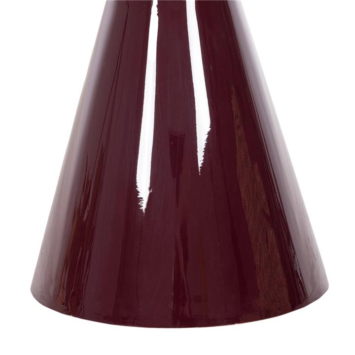 SIDE TABLE PATNA HM4234.06 METAL IN MAROON-GOLD Φ46x51,5Hcm.