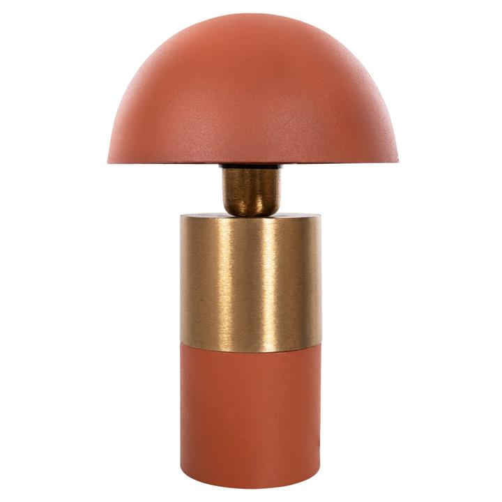 TABLE LAMP PUNE HM4245.08 METAL IN ORANGE-GOLD Φ20,5x32,5Hcm.