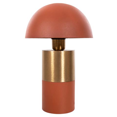 TABLE LAMP PUNE HM4245.08 METAL IN ORANGE-GOLD Φ20,5x32,5Hcm.