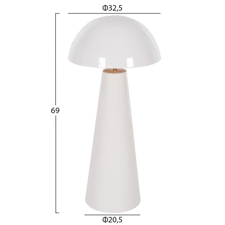 FLOOR LAMP SMUSH HM4258.03 METAL IN WHITE Φ32,5x69Hcm.