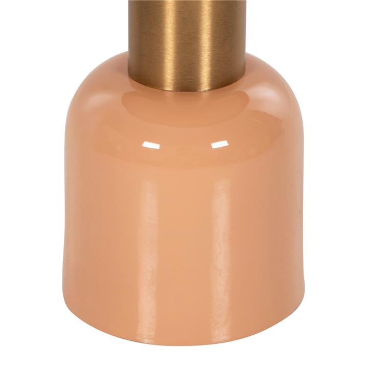 SIDE TABLE ERODE HM4249.08 METAL IN WARM PINK-GOLD-BEIGE Φ40,5x45,5Hcm.