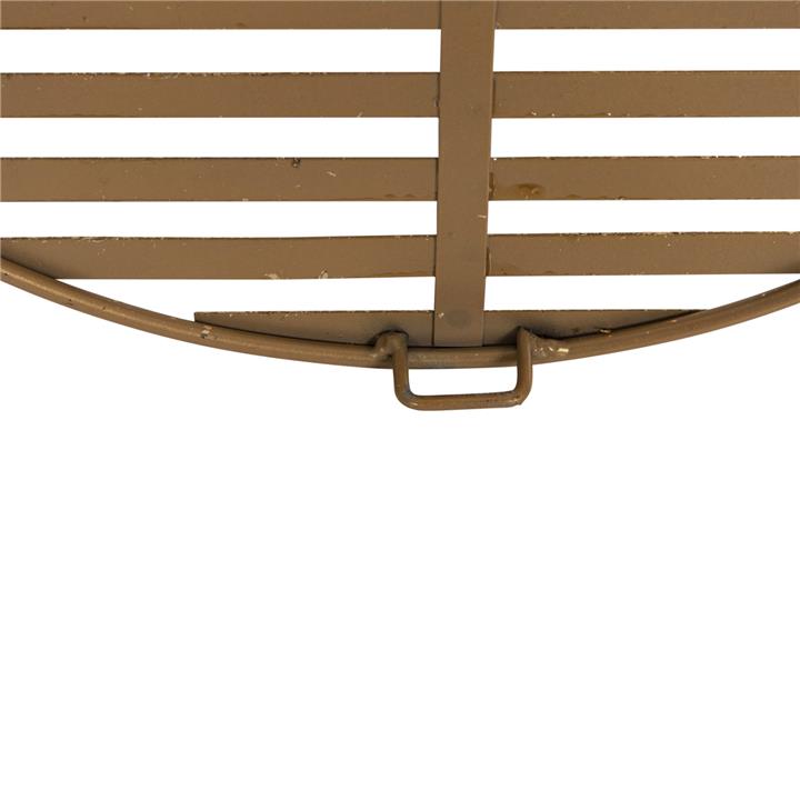 WALL DECOR HM4210 METAL IN BROWN-GOLD 125x39Hcm.