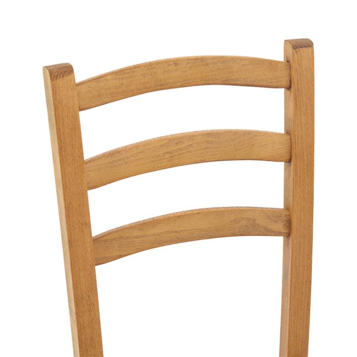 Coffee shop chair Marf pakoworld solid beech wood polish walnut 41x42x92cm