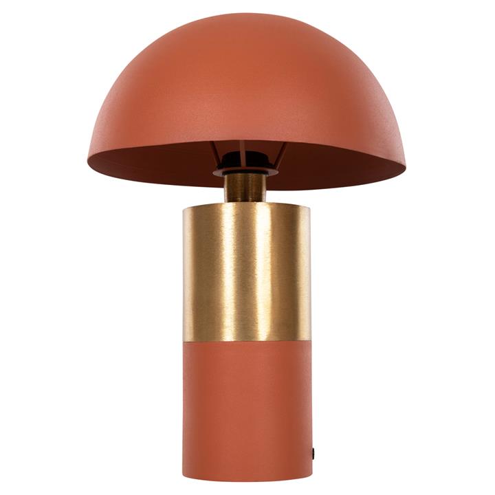 TABLE LAMP PUNE HM4252.08 METAL IN ORANGE-GOLD Φ31x44Hcm.