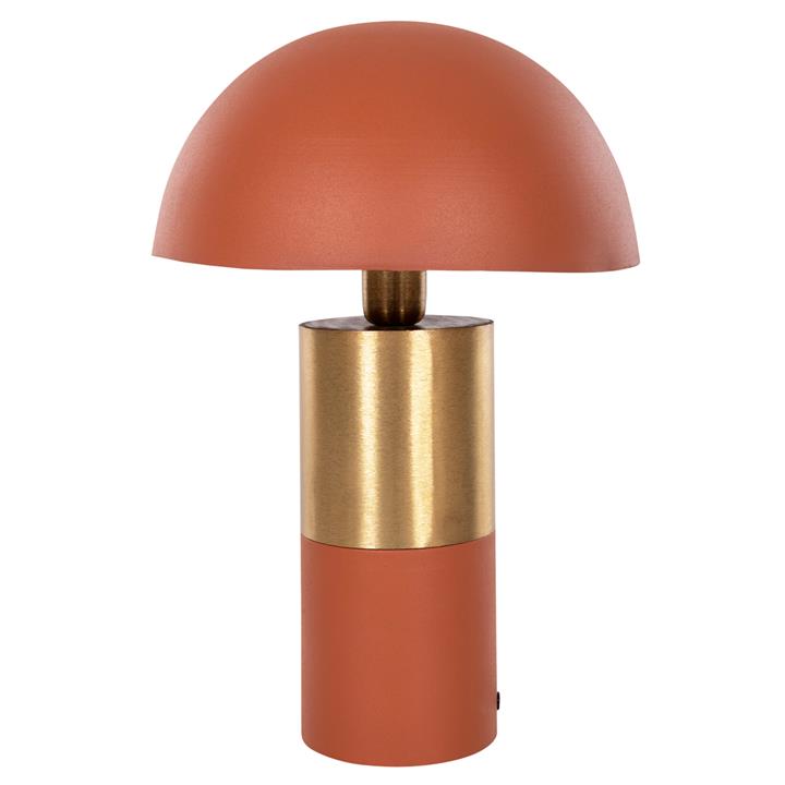 TABLE LAMP PUNE HM4252.08 METAL IN ORANGE-GOLD Φ31x44Hcm.