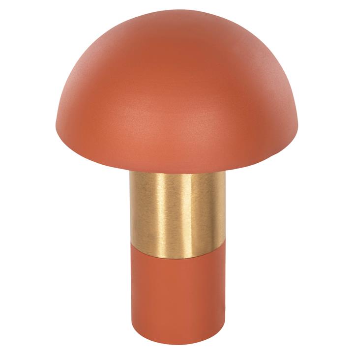 TABLE LAMP PUNE HM4252.08 METAL IN ORANGE-GOLD Φ31x44Hcm.