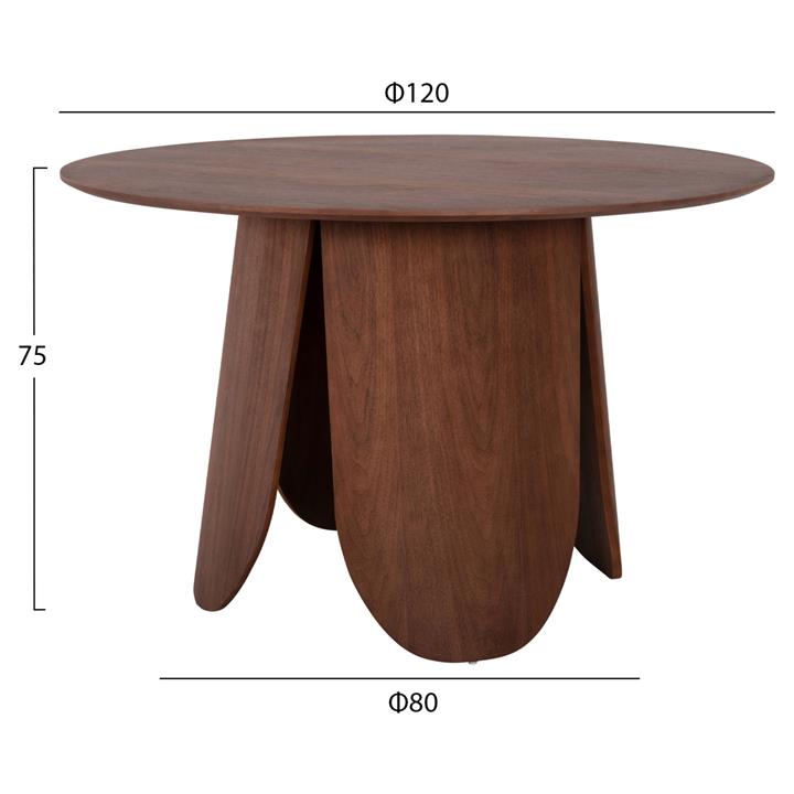 DINING SET 5PCS HM11965 TABLE DENTY & 4 CHAIRS DELF (BLACK)