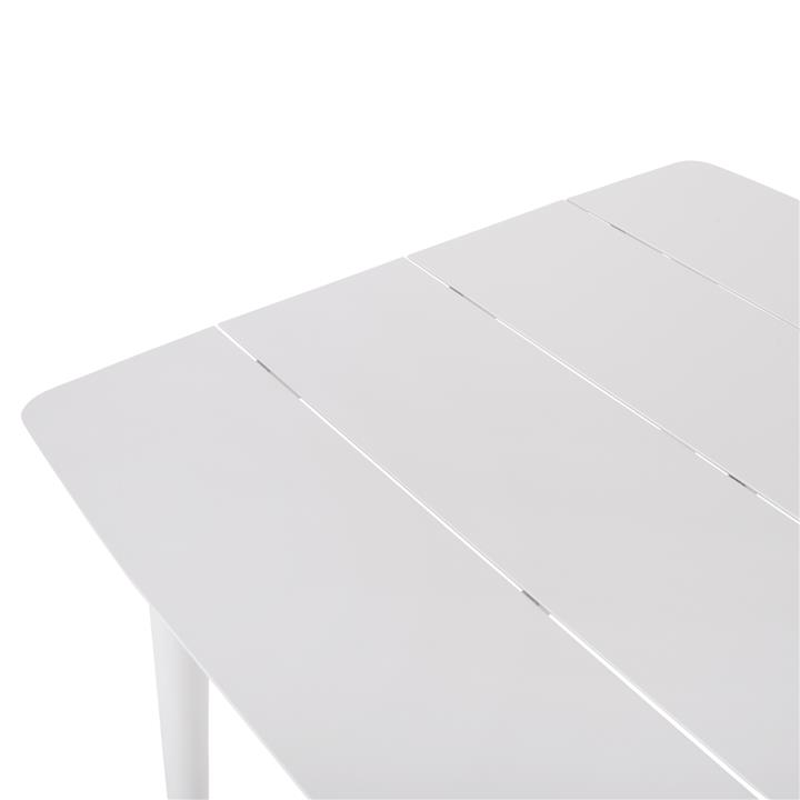 ALUMINUM RECTANGULAR TABLE JEROM HM6058.01 WHITE 180X90X74Hcm.
