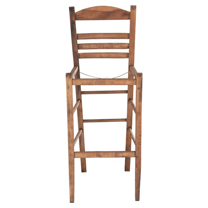 BAR STOOL GADIEL HM5587.01 BEECH WOOD IMPREGNATED IN WALNUT COLOR 40,5x39x104.5Hcm.FRAME ONLY