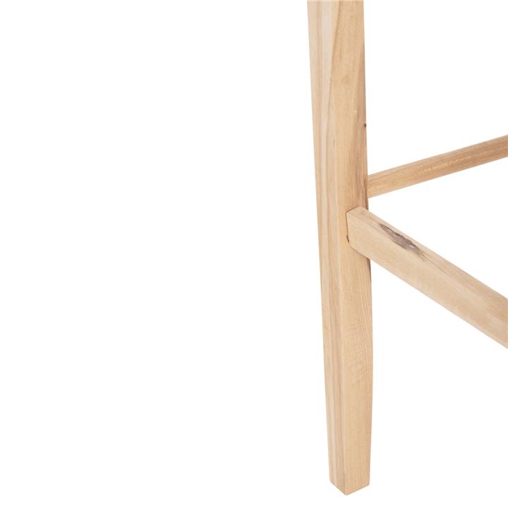 BAR STOOL GADIEL HM5587.02 BEECH WOOD IMPREGNATED-UNPAINTED 40,5x39x104.5Hcm.FRAME ONLY