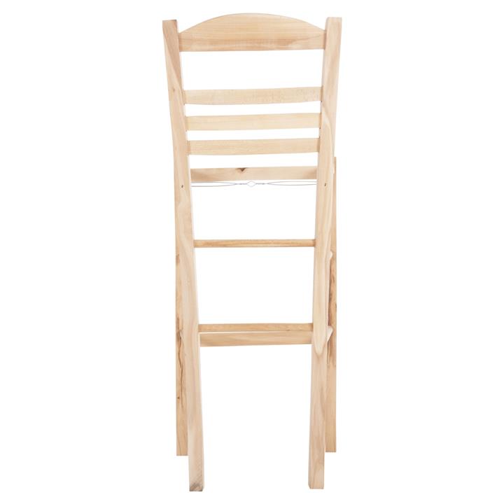 BAR STOOL GADIEL HM5587.02 BEECH WOOD IMPREGNATED-UNPAINTED 40,5x39x104.5Hcm.FRAME ONLY