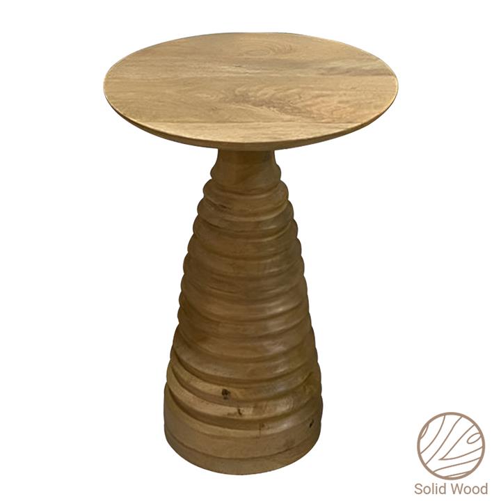 Side table Souler Inart natural solid mango wood D38x56cm