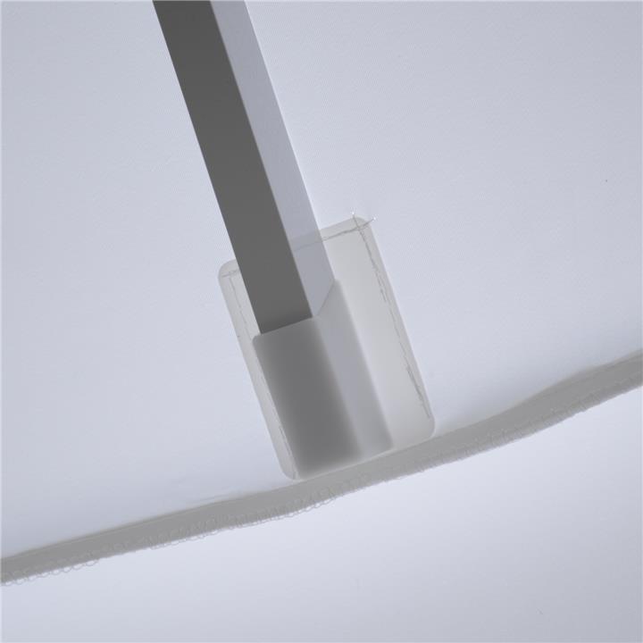 PROFESSIONAL ALUMINUM UMBRELLA HM6007.01 WHITE-ENHANCED VENTILATION-TELESCOPIC-3.5Χ3.5Μ