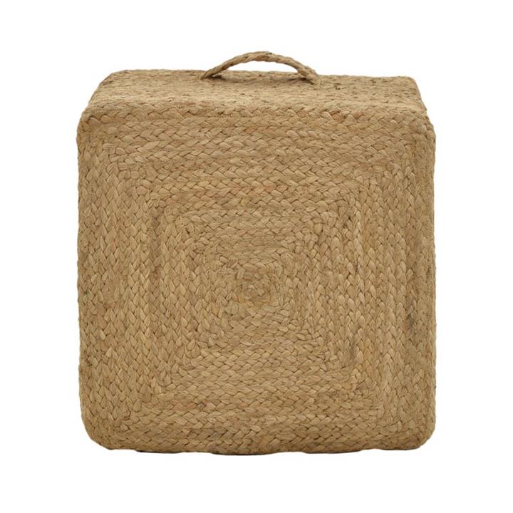 Stool Tresa Inart natural 100% jute 40x40x40cm