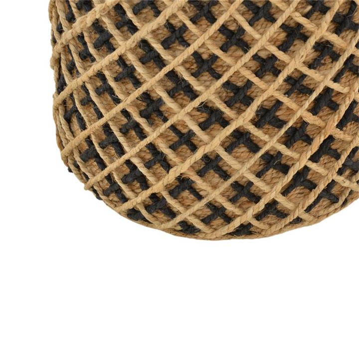 Stool Nelly Inart natural 100% jute 40x40x40cm
