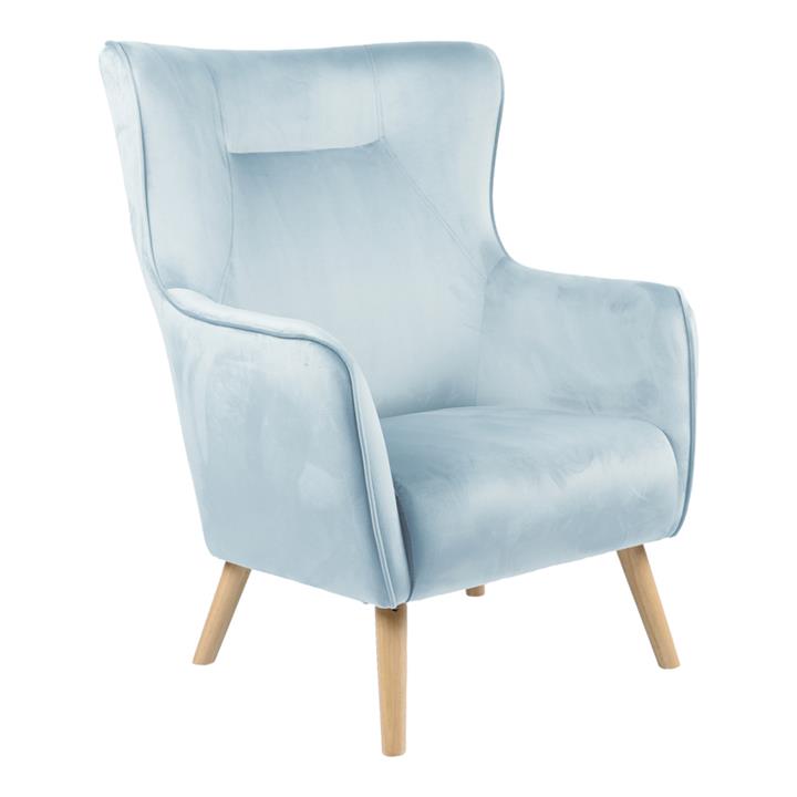 Armchair Insicive pakoworld fabric mint-natural leg 67x89x86cm