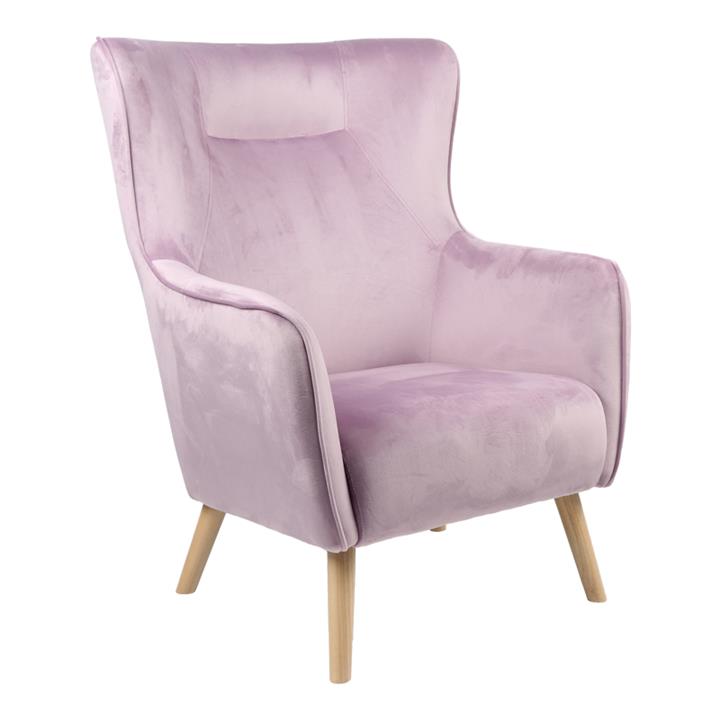 Armchair Insicive pakoworld rotten apple fabric-natural leg 67x89x86cm