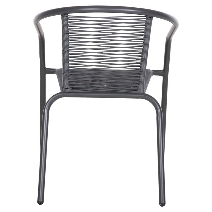 ΠΟΛΥΘΡΟΝΑ SWIFTER HM5969.01 ΜΕΤΑΛΛΟ ΓΚΡΙ-ΣΥΝΘ. RATTAN ΓΚΡΙ 54x61x75Υεκ.