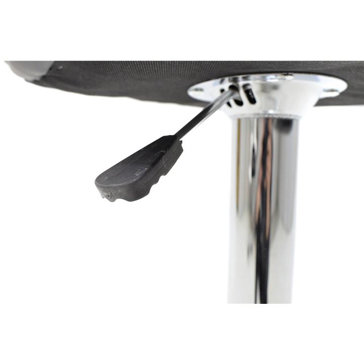 Bar stool Coozy pakoworld folding chrome metal with PVC in black