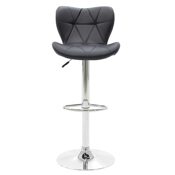 Bar stool Coozy pakoworld folding chrome metal with PVC in black