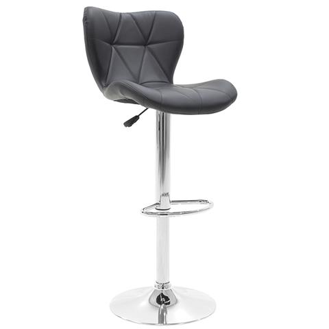 Bar stool Coozy pakoworld folding chrome metal with PVC in black