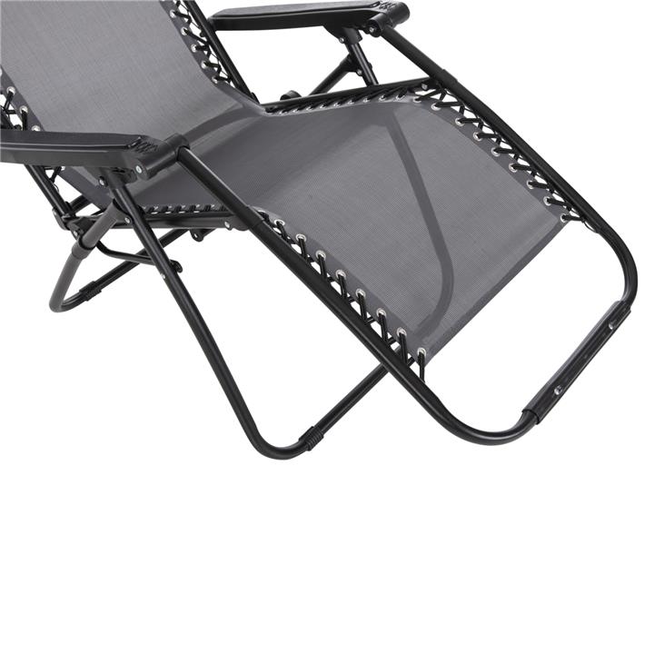ARMCHAIR RELAX COMPANION HM5095.11 GREY TEXTILENE-BLACK METAL 67x145x110Hcm.