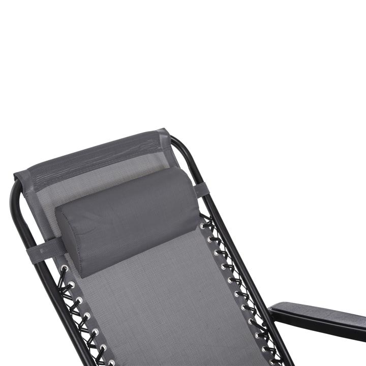 ARMCHAIR RELAX COMPANION HM5095.11 GREY TEXTILENE-BLACK METAL 67x145x110Hcm.