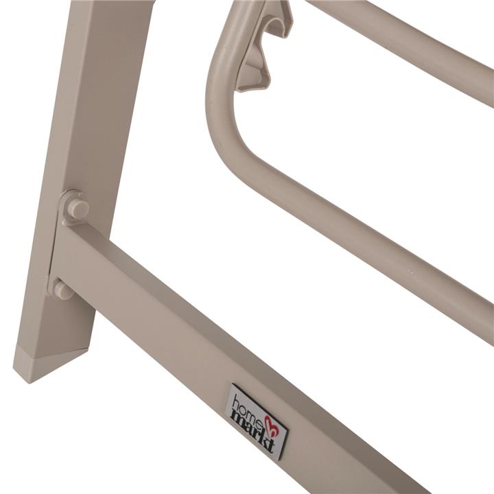ALUMINUM SUNBED RABIA HM5982.04 CHAMPAGNE COLOR FRAME & TEXTILENE 191,5x55,5x89,5Hcm.