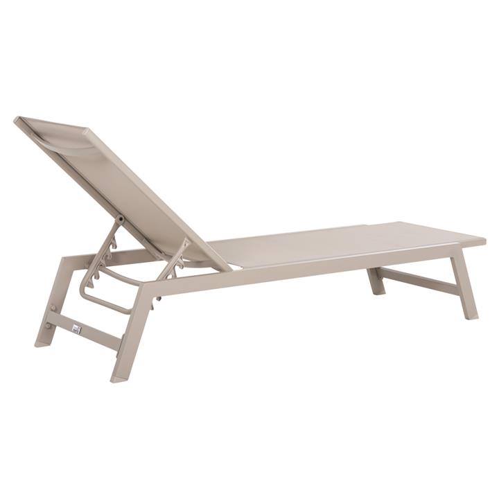 ALUMINUM SUNBED RABIA HM5982.04 CHAMPAGNE COLOR FRAME & TEXTILENE 191,5x55,5x89,5Hcm.