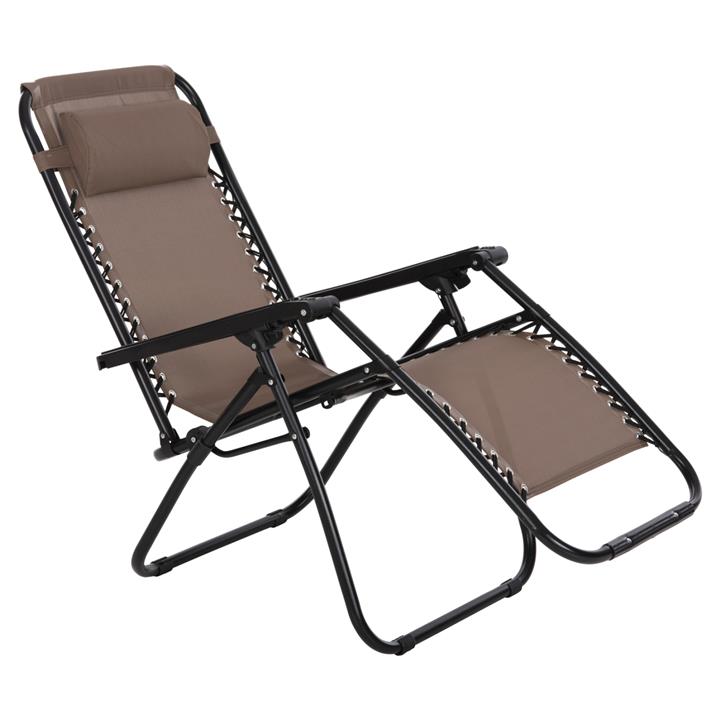 ARMCHAIR RELAX COMPANION HM5095.14 CHAMPAGNE COLORED TEXTILENE-BLACK METAL 67x145x110Hcm.