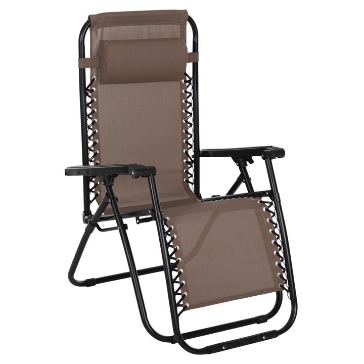 ARMCHAIR RELAX COMPANION HM5095.14 CHAMPAGNE COLORED TEXTILENE-BLACK METAL 67x145x110Hcm.