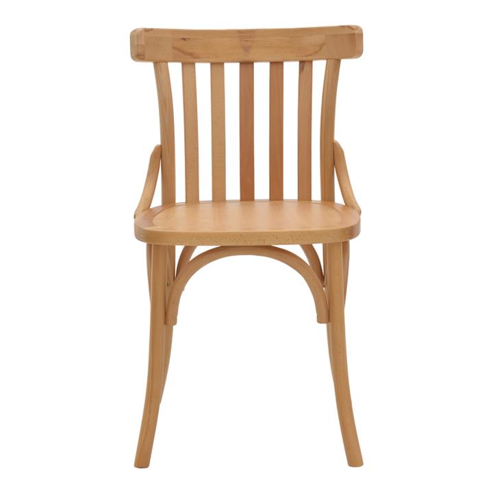 Chair Flisbie pakoworld natural beech wood 46x48x86cm