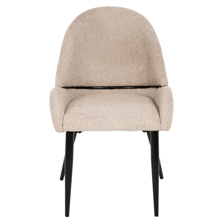 ΚΑΡΕΚΛΑ SARKY HM8585.02 ΥΦΑΣΜΑ ΜΠΟΥΚΛΕ ΕΚΡΟΥ ΜΕ ΜΕΤΑΛΛΙΚΑ ΠΟΔΙΑ 55x62x89Yεκ.