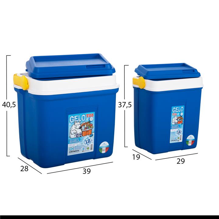 ISOTHERMAL COOLERS 2PCS SET BREEZERS HM12167 24LT+12LT+3 ICE BLOCKS- BLUE