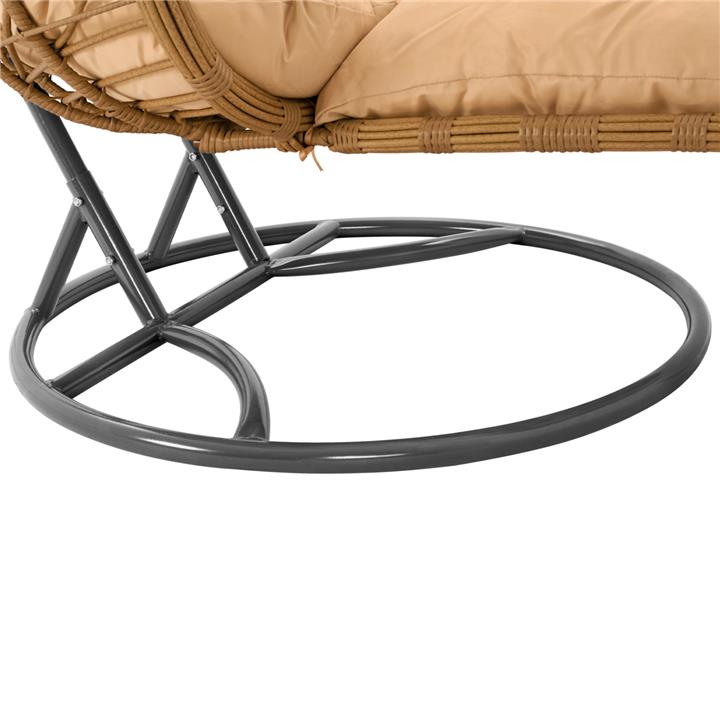 Hanging Double armchair nest Grey-Beige with pillow HM5754.01 120'x200 cm