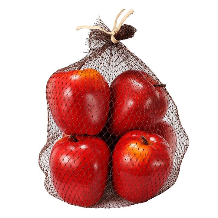 Artekko Apples Διακοσμητικά Τεχνητά Κόκκινα Μήλα (20.3x20.3x12.7)cm Σετ/6