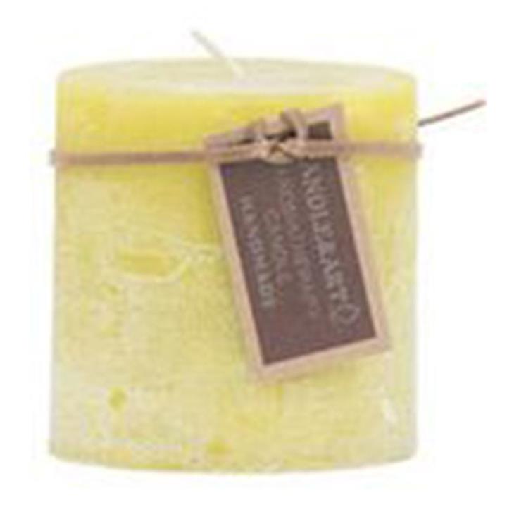 Artekko Candle Κερί Κιτρινο/Πράσινο Ανοιχτό (7x7x7)cm