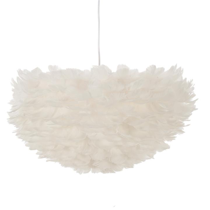 Artekko Feather Φωτιστικό Οροφής 3φωτο (Ε27) με Λευκά Φτερά (56x56x28)cm