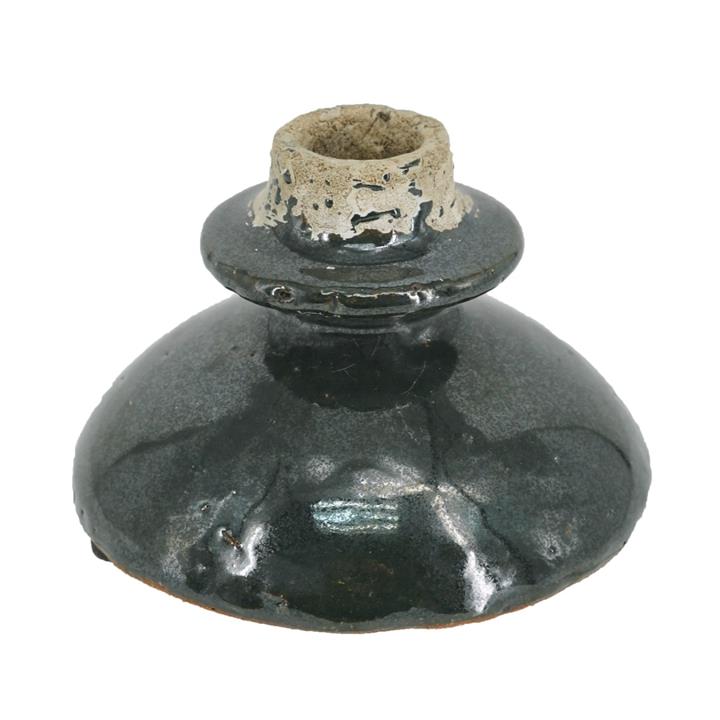 Artekko Antique Κηροπήγιο από Τερακότα Πράσινο (12x12x8)cm