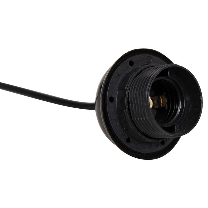 HANGING CABLE FOR PENDANT LAMPS WITH SOCKET IN BLACK HM4187